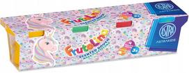 Plastilinas vienaragis Frutolina Astrafun 4x100g