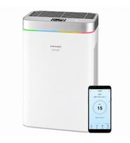 Oro valytuvas drėkintuvas Concept Perfect Air CA3000, WiFi : Galia (W) - 85, Garso lygis dB(A) - 30-60, Matmenys (mm) - 620 x 400 x 230, Oro srautas (m /h) - 488, Papildomos funkcijos - Drėkinimas, Spalva - Balta, Svoris (kg) - 11.2, Vandens išgarinimo sąnaudos (l/h) - 24/84, Vandens talpa (l) - 1.3