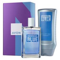 Rinkinys Avon Individual Blue vyrams: tualetinis vanduo EDT, 100 ml + dušo želė-šampūnas, 250 ml