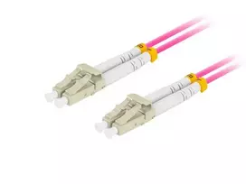 Fiber optic patch cord Mm Lc/Upc-Lc/Upc Duplex 3.0mm 10m violet