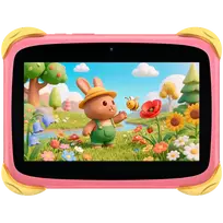 Blackview Link 1 Kids Mini WiFi6 7-inch 1024x600 HD+ 60Hz RK3562 2.0Hz 3GB+32GB 3000mAh Cam 2MP 5MP Stylus glass protector Handle Stand design Android 16 Sweet Pink