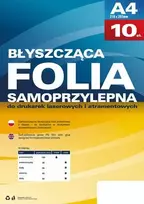 „Argo“ blizgi poliesterio plėvelė su klijais, A4 formato, 10 vnt. (434020)