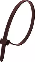 „Dedra“ rudos spalvos nailono suspaudimo juostos, 7,6 x 370 mm (100 vnt.)