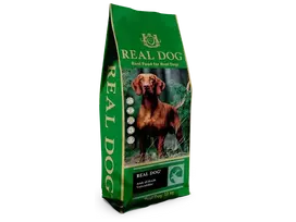 Real Dog SP Pašaras suaugusiems visų veislių šunims, su elniena, ryžiais ir tapijoka 12 kg