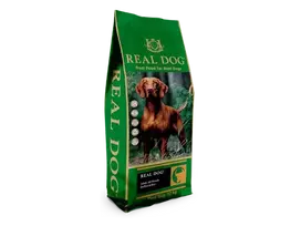 Real Dog SP Pašaras suaugusiems visų veislių šunims, su buivoliena, ryžiais ir tapijoka 12 kg