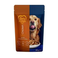 LOVELY HUNTER visų veislių suaugusių šunų šlapias pašaras su vištiena 85 g