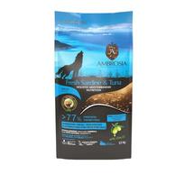 AMBROSIA Fresh Sardine & Tuna begrūdis holistinis sausas maistas visų veislių šunims su tunu ir sardine 1kg. - 5kg. 1 kg(sveriamas)