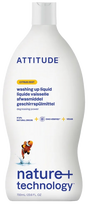 Ekoloģisks trauku mazgāšanas līdzeklis ATTITUDE ar Citrusaugļu Aromātu, 700 ml
