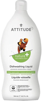 ATTITUDE Trauku mazgāšanas līdzeklis ar Zaļā Ābola un Bazilika Aromātu, 700 ml Ekoloģisks