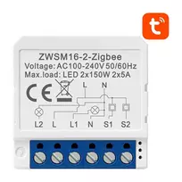 Išmanusis jungiklio modulis ZigBee Avatto ZWSM16-W2 TUYA universalus