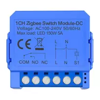 Avatto ZWSM16-DC-1 išmanus 1 kanalų ZigBee jungiklio modulis su bevieliu DC kontaktu – universalus