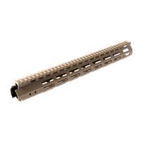 Leapers UTG Pro Super Slim Free Float M-LOK 15" AR-15 Flat Dark Earth Ginklo rankų apsauga