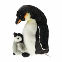 Uni-Toys 26 cm Minkštas žaislas - Pingvinas su kūdikiu
