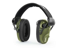 RealHunter Active PRO Olive Aktyvios klausos apsaugos ausinės + apsauginiai akiniai