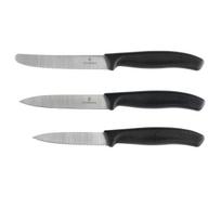 Victorinox Swiss Classic 6.7113.34 Black Virtuvinių peilių rinkinys, 3 vnt.