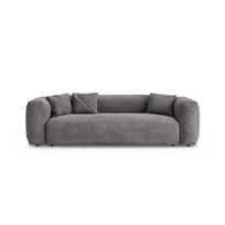 Pilkos spalvos sulankstoma sofa iš velveto 264 cm Martina – Micadoni
