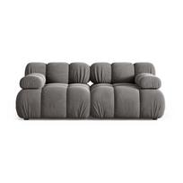Šviesiai pilkos spalvos sofa iš velveto 188 cm Bellis – Micadoni