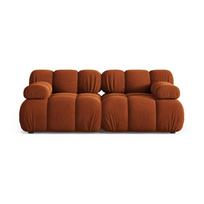 Terakotos spalvos sofa iš velveto 188 cm Bellis – Micadoni