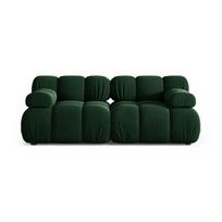 Tamsiai žalios spalvos sofa iš velveto 188 cm Bellis – Micadoni