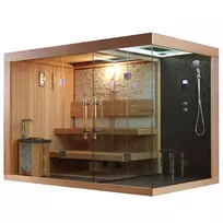 Sauna Pirtis AMUE-1388 6KW Keturvietė 250x180 cm.