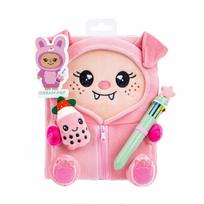 Dienoraštis TCD KIDS Bunny, pliušinis, su tušinuku ir spynele, bl - Nėra Autoriaus