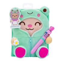 Dienoraštis TCD KIDS Frog, pliušinis, su tušinuku ir spynele, bl - Nėra Autoriaus