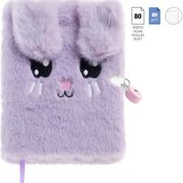 Dienoraštis B2F Secret Diary Bunny, su spynele, kailinis, 80 l., 80 g/m2