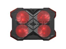 GENESIS Oxid 260 laptop cooling pad 43.9 cm (17.3") 1010 RPM Black, Red