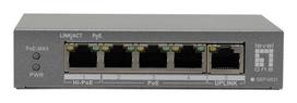 LevelOne PoE+Switch 3xGE PoE/1xHi-PoE 60W unmanaged Plastik