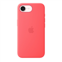Apple iPhone 17e Silicone Case with MagSafe – Bright Guava | Apple