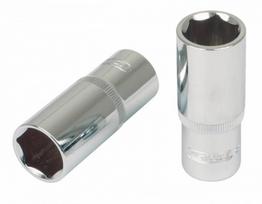 1/2" CHROME+ šešiakampė galvutė, ilga. 19mm, KS Tools
