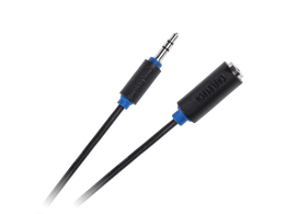 Garso sistemos ir priedai // Garso kabeliai su jungtimis // Kabel JACK 3.5 wtyk-gniazdo 1.8m Cabletech standard