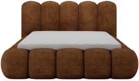 Lova pusantros vietos Oloroso Plush Avexin 30, 140 x 200 cm, brick red s., be čiužinio, su grotelėmis