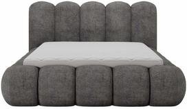Lova dvigulė Oloroso Plush Avexin 05, 160 x 200 cm, tamsiai pilka sp., be čiužinio, su grotelėmis