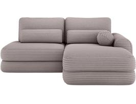 Kampinė sofa - lova Ripeli, šviesiai pilka sp., dešininė, 175 x 217 cm x 96 cm