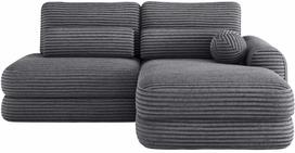 Kampinė sofa - lova Ripeli, pilka sp., dešininė, 175 x 217 cm x 96 cm