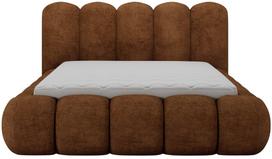Lova dvigulė Oloroso Plush Avexin 30, 180 x 200 cm, brick red s., be čiužinio, su grotelėmis