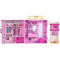 Lėlių drabužių spinta Mattel Barbie Deluxe Style JJP01, rožinė sp.