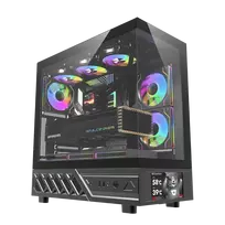 DarkFlash DS950V computer case with display (black) + 6 fans