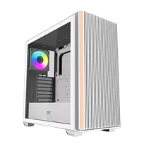 Darkflash DS900WS computer case (White) + 4 ARGB fans
