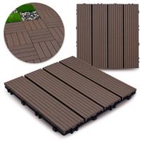 Modulinės terasos plytelės Heckermann D301 30x30 cm tamsus medis 9 vnt. 0,81 m²