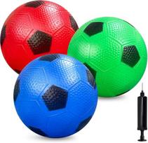 Vaikiški mini futbolo kamuoliai su pompa YongnKids, 15cm, 3 vnt