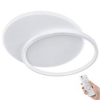 Lubinis LED šviestuvas plafonas 50cm baltas 72W su pulteliu, 3 spalvų keitimas, modernus itališkas dizainas