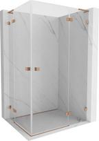 Mexen Lunar L Duo dušo laukas atveriamas dešinėje 90 x 80 cm, skaidrus, šukuota varis - 834L-090P-080L-65-00, Mexen Lunar L Duo dušo laukas atveriamas dešinėje 90 x 80 cm, skaidrus, šukuota varis - 834L-090P-080L-65-00