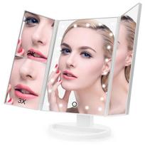 Kosmetinis veidrodis su LED apšvietimu ir priartinimu