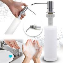 Virtuvinis ploviklio dozatorius Heckermann 500 ml, sidabrinis