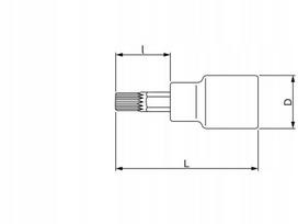 Bahco 7809xzn-8-100 Xzn 8 mm 1/2" lizdinė galvutė