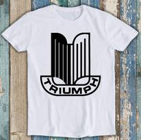 Triumph Motor Automobile Nebeveikiantis Emblema Logotipas Šauni Juokinga Dovana Marškinėliai T Marškinėliai M2904 2XL black