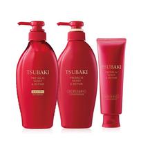 Tsubaki Premium Moist   Repair 3 Piece Set FREE brown