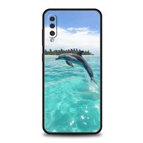 Phone Case For Samsung A56 A36 A26 A24 A12 A14 A16 A50 A70 A20E A10S A22 A40 A34 A54 A42 A52 5G A04s A06 Cover Ocean Dolphin Galaxy A22 5G gray